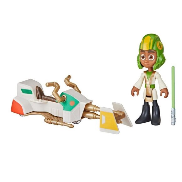 Star Wars KAI Brightstar Young Jedi Figure & Speeder Bike NEW SEALED - Picture 3 of 5